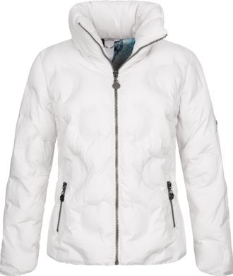Deproc Steppjacke DEPROC ACTIVE GILMOUR MEGATE Women, Damen, Gr. 36/38 (M), weiss (wei&szlig;), 100% Polyester, figurbetont, mit innenliegendem Gummizug, Jacken St