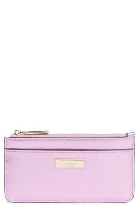 Kate Spade New York kenzie patent leather wallet in Quartz Pink at Nordstrom Rack