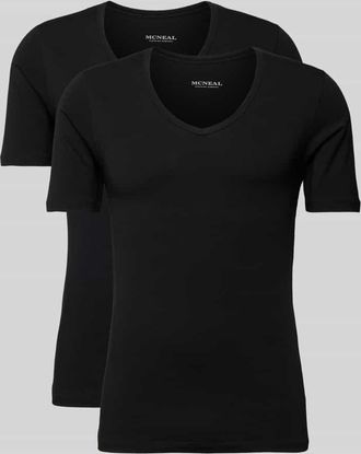 Mc Neal T-Shirt mit V-Ausschnitt in Black, Größe XXL