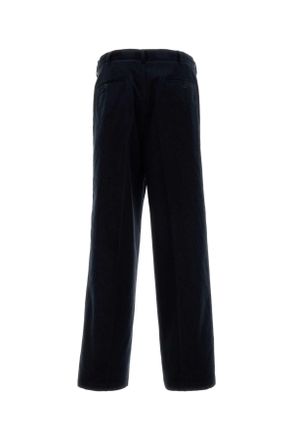 Prada Mens Midnight Blue Corduroy Pant Blu Cows Pantaloni