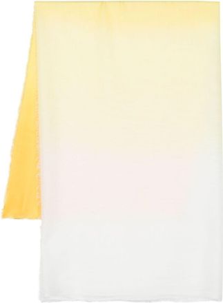 Faliero Sarti tonal gradient scarf - women - Silk/Modal - One Size - Yellow