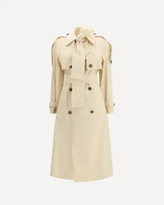 Burberry Long Trerose Trench in canvas Female 8