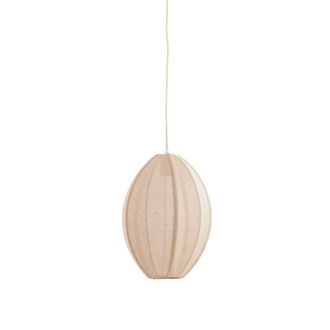 Light & Living L&aacute;mpara Colgante - Milatos - Beige - Textil - - Light&living