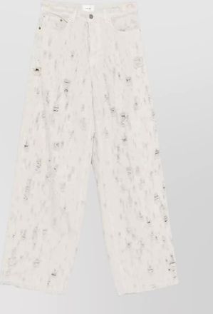 Haikure bethany bull destroy wide leg jeans