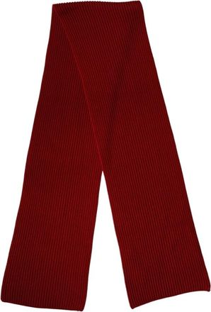 Dolce & Gabbana Gebreide Nekwarmer Sjaal - Dames - Wintersjaals - Rood - ONE Size - Wol - Accessoires