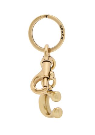 Coach Logo bag Charm - Gold - One Size