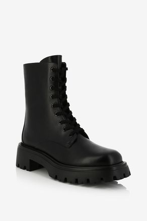 Stuart Weitzman Glattleder-Schn&uuml;rstiefeletten Emerson 20