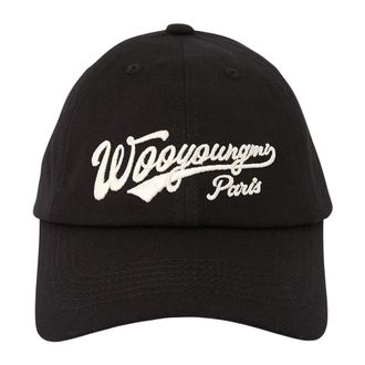 Wooyoungmi Cotton Baseball Cap - Heren - Petten - Zwart - ONE Size - Katoen - Accessoires