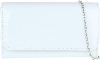 Girly HandBags Womens Plain Glossy Clutch Bag (White)