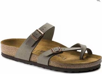 Birkenstock Womens Mayari Thong Sandals In Stone