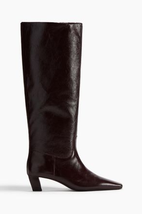 H&M Kniehohe Stiefel - Weinrot