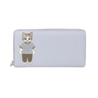Gucci Pre-owned Long wallet (bi-fold) - unisex - Vintage Accessoires - Blauw - ONE Size - Leer - Vintage