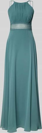 Jake*s Abendkleid mit Raffungen in Schilf Melange, Gr&ouml;&szlig;e 32