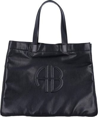 Anine Bing Large Rio Logo Patch Tote Bag