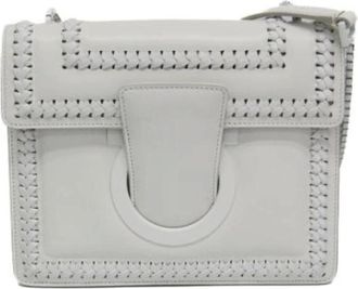 Ferragamo Pre-owned Cross Body Bags, female, White, Size: ONE SIZE Pre-owned Leather Shoulder Bag