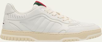 Gucci ReWeb Sparrow Low-Top Leather Sneakers