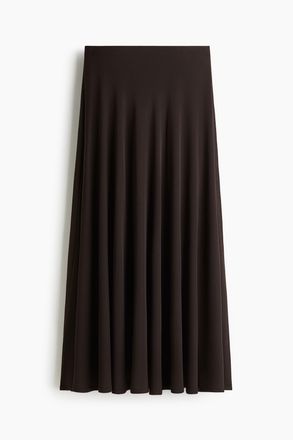 H&M Jerseyjupe in A-Linie - Dunkelbraun