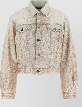 Haikure simon jacket cropped collared long sleeves