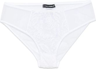 Dolce & Gabbana Slip con inserti in pizzo - Bianco