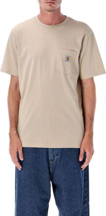 Carhartt Work in Progress Beige Logo T-Shirt