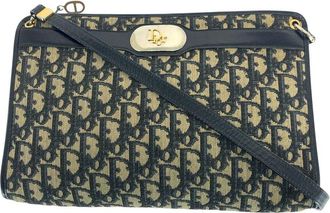 Dior Blue Others Trotter Shoulder Bag (Authentic Pre-Loved)