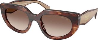 Prada PR D02S 00K10S Womens Sunglasses Tortoiseshell Size 53