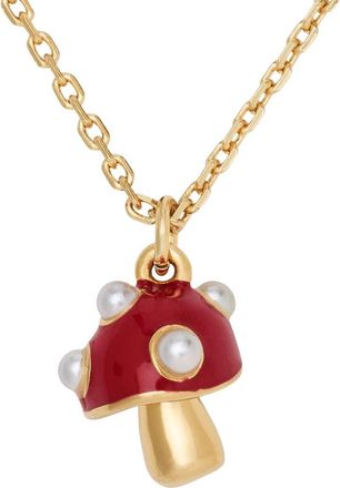 Kate Spade New York mushroom pendant necklace in Red Multi at Nordstrom