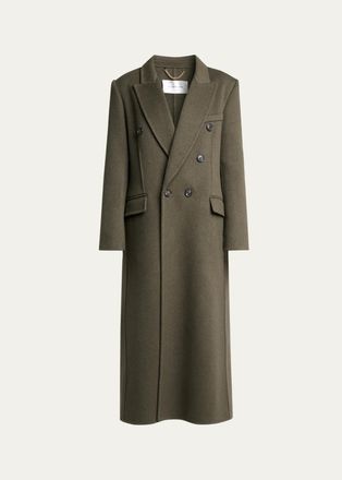 Victoria Beckham Catriona Wool-Blend Double-Breasted Coat