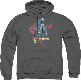 Gildan DC Comics Desaturated Superman Adult Pull Over Hoodie / Hooded Sweatshirt