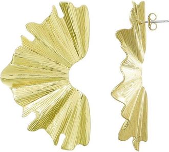 Adornia Adornia Plated Wave Statement Earrings