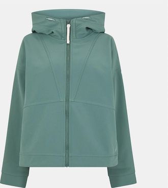 Craghoppers Womens Tyra Hooded Ribbed Cuff Fleece Jacket - Frosted Pine - Size: 16