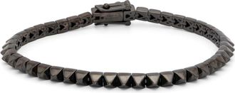 Eddie Borgo Pyramid Tennis bracelet - Grigio