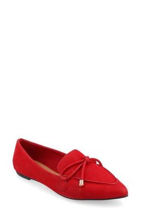 Journee Collection Muriel Flat - Narrow Width in Red at Nordstrom Rack, Size 7.5
