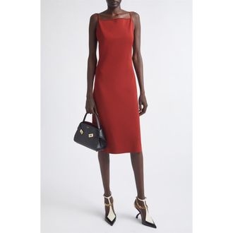 Ferragamo Sweater Slipdress in College Red at Nordstrom, Size Medium