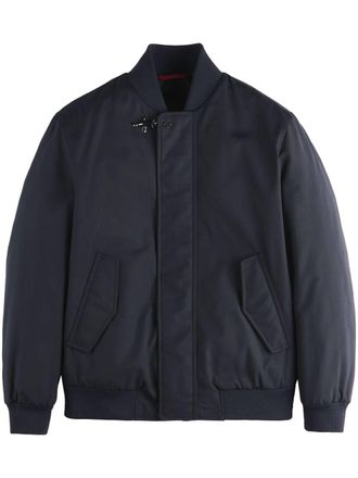 Fay zipped bomber jacket - Blue