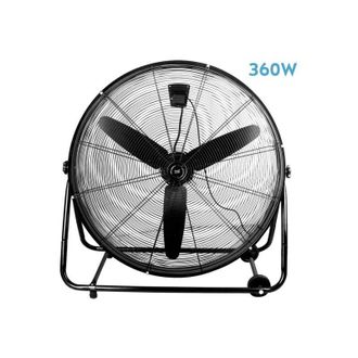 Fabrilamp Fabrilamp - Ventilador Industrial Vendaval 360w Negro 87d 3 Velocidades 92,5x95x42 Cm Orientable
