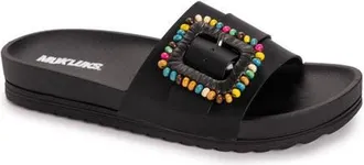Muk Luks Womens Grand Colette Sandal in Black at Nordstrom, Size 11
