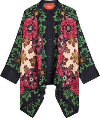 La DoubleJ LA Double J Foulard Floral Silk-twill Shirt - Multicoloured - Xxl (UK18 / Xxl)