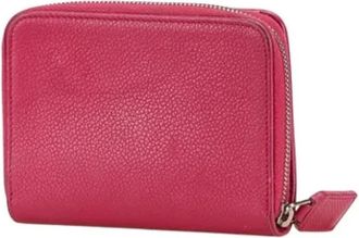Saint Laurent Pre-owned Wallets, female, Pink, Size: ONE SIZE Pre-owned Leather Wallet
