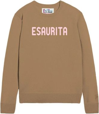MC2 Saint Barth NEW Queen Sweatshirt - Dames - Ronde hals truien - Beige - S - Truien & Vesten