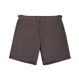 Tom Ford Micro Compact Poplin Swim Short - male - Tom Ford - Beachwear - Gray - XL - Swimwear