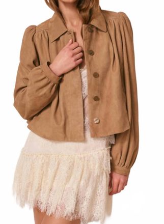 LoveShackFancy Womens Eris Jacket In Beige