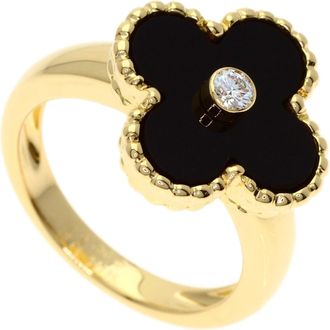 Van Cleef & Arpels Vintage Alhambra Yellow Gold (18K) Band Ring (Pre-Owned)