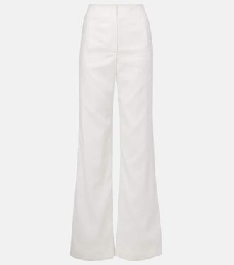 Veronica Beard Jude linen-blend wide-leg pants