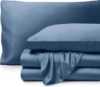 Bare Home Cooling Rayon Sheet Set - Split Head King in Coronet Blue at Nordstrom