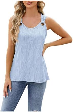 Top Femme Zeagoo Du00e9bardeur Du00e9contractu00e9 En Satin De Soie Pour Femme - Col En V - Sans Manches - Vert, Vert, Moyen Soldes Amazon 2025