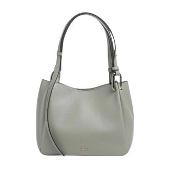 Furla Tassen, Dames, Groen, ONE Size, Leer, Nuvola M Tote