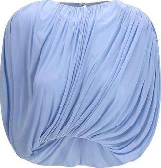 Magda Butrym Pliss&eacute; Blouse - Dames - Blouses - Blauw - 2XS - Overhemden
