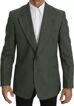 Romeo Gigli Linen Blazer One Piece Single Breasted Mens Jacket