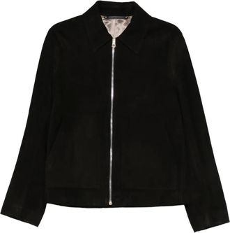 Paul Smith zip-up suede jacket - men - Suede - M - Black